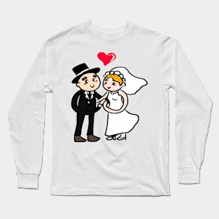 Wedding day - married forever Long Sleeve T-Shirt